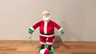 Rare! Gemmy Groovy santa! Get down on it!