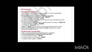 Commands in SQL - G V Reshma, Assistant Professor, SRM Ramapuram