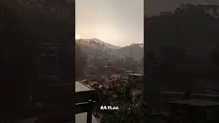 shorts video rainy mood with sunset view ....#uttrakhand #nainital #bhowali #padhai #ntl