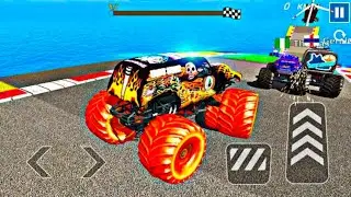 Monster Truck Mega Ramp Stand 😱 | Car Game | Android Game