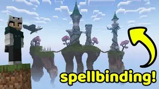 How I Made A SPELLBINDING Floating Fantasy Kingdom In Minecraft!!