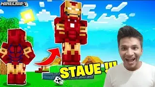 I Built The GOAT Iron Man Statue In Minecraft! 😎