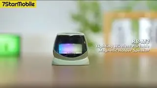 REMAX RB-M3 Portable Bluetooth - Speaker Magnetic Stand Audio Device with RGB Lighting TWS Pairing