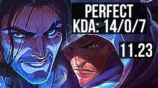 SYLAS vs TALON (MID) | 14/0/7, Legendary | KR Master | 11.23