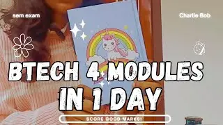 This is how I studied for my Exam😭|How I studied BTech 4 Modules in 1 Day|Charlie Bob