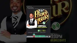 Designing a Beautiful Online Prayer Meeting Flyer from Scratch | Photoshop Tutorial