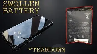 Xiaomi Mi6 Swollen battery replacement| Teardown