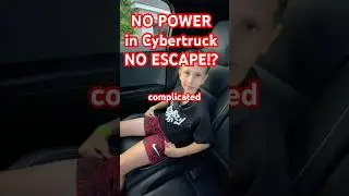 What Happens When Cybertruck Loses Power & Door Won't Open? Emergency Exit (Hidden Trick) #shorts