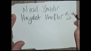 Hayalet Harfler S Nasıl Yazılır Writing Letters in Shadow
