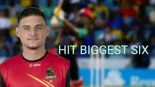 j da Silva hit biggest six in cpl game gameplay