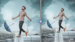 PicsArt New Creative Rain Photo Editing || Rainy Season Editing Lightroom cc