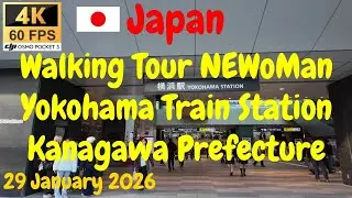 Walking Tour NEWoMan Shopping Area - Yokohama Train Station - Kanagawa - Japan - 29 January 2026