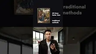 This AI-powered art restoration is 65 times faster than traditional methods #trendingshorts #ai