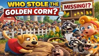Who Stole the Golden Corn 🌽🕵️&zwj;♂️ Funny Farm Mystery  Maxi & Boltie Cartoon