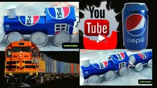 How to create 🚆 Amazing Pepsi Can Train #scienceproject #Diy #automobile #diyideas #trending 