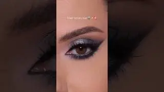 Silver Smokey Eye🍬✨️🩶 #desi #eyemakeup #smokeyeye #silvereyemakeup #tutorial #shorts #partymakeup