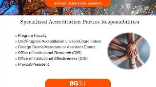Specialized Accreditation: Internal Processes and Guidelines