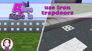 5 MORE ways to use iron trapdoors | Minecraft building tips and tricks