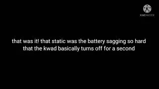 testing to see if the stock 150mAh battery sags a lot