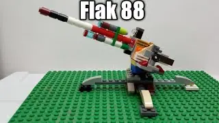 Lego German 88 mm AA gun  (Flak 88)