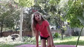 Ellie's yoga session