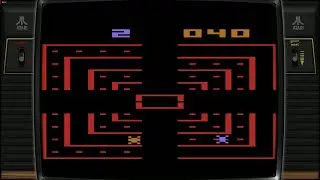 Dodge &rsquo;Em &ndash; Atari 2600 Gameplay | Classic Driving Maze Arcade Action