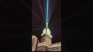clock tower light #clocktower #light #haram #mashallah #masjidharam #kaaba #makkah