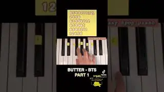 BUTTER - BTS (Part1) easy kpop piano tutorial