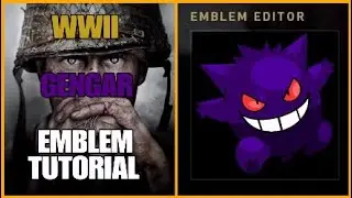 Call of Duty WW2 Pokemon Gengar Emblem Tutorial
