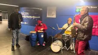Underground Horns play the NYC Subway
