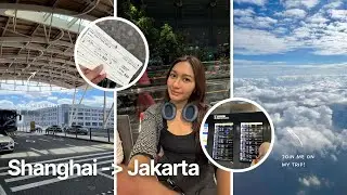 Shanghai to Jakarta Travel Vlog ✈️  Changi Airport, Skytrain, Soekarno-Hatta Arrival