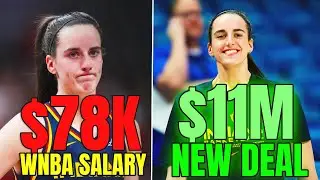 Caitlin Clark WNBA Salary SHOCKING Truth - $78K vs $11M Endorsement Deal!