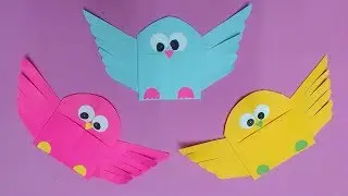 How to Make Bird with Color Paper | DIY Paper Birds Making