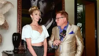 Designer Solveig CIrone after her runway show at Art Hearts Fashion during Miami Swim Week