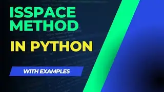 How to use issapce method in python easily