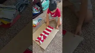 Rihan is mastering his organizing skills..