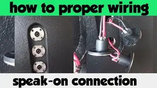 speak on terminal connection (paano mag wiring) simply lang