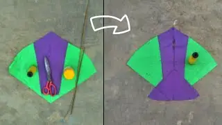 New idea of making kite at home 😀 simple and easy method||kite and Patang 😀