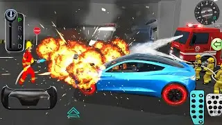 🔥 Car Fire Rescue Mission in Tunnel | 3D Driving Class 2 Gameplay 🚒🚗