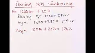 Ökning och sänkning
