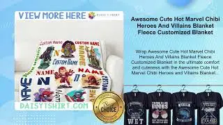 Awesome Cute Hot Marvel Chibi Heroes And Villains Blanket Fleece Customized Blanket