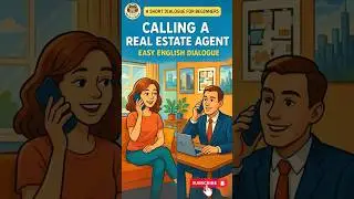 Learn English Conversation: Calling a Real Estate Agent | Apartment Rental Dialogue for Beginners