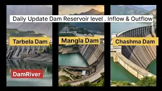 🔴 Tarbela, Mangla & Chashma Dam Update | 17 June 2025 | Water Level, Inflow & Outflow | DamRiver