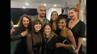 Adam Lambert/ more photos of Adam backstage with cast and crew/ final day of JCS