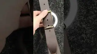 Ремень из натуральной кожи коричневый Urban