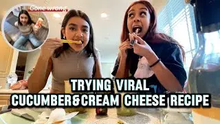 Viral cucumber & cream cheese recipe 