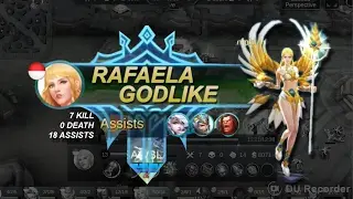 Rafaela GODLIKE!!! (Mobile Legends Gameplay) ft. RAD Mobile Game