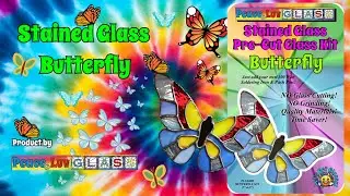 Stained Glass Pre-Cut Glass Kit - Butterfly