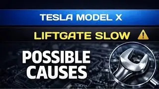 Задняя дверь багажника Tesla Model X закрывается медленно &ndash; вероятные причины объяснены.