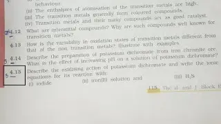 describe the oxidation action of the potassium dichromate and write the ionic equation for